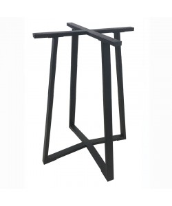 BISTRO ΨΗΛΗ 60X60X105εκ. ΒΑΣΗ ΜΕΤΑΛΛΙΚΗ ΜΕ ΡΕΓ/ΡΟΥΣ ΜΑΥΡΗ