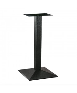 LIMA ΜΕΣΑΙΟΥ ΥΨΟΥΣ 45X45X98εκ.(Π/Ρ)ΒΑΣΗ ΜΕΤΑΛΛΙΚΗ ΜΕ ΡΕΓ/ΡΟΥΣ ΜΑΥΡΗ