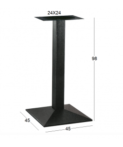 LIMA ΜΕΣΑΙΟΥ ΥΨΟΥΣ 45X45X98εκ.(Π/Ρ)ΒΑΣΗ ΜΕΤΑΛΛΙΚΗ ΜΕ ΡΕΓ/ΡΟΥΣ ΜΑΥΡΗ LIMA ΜΕΣΑΙΟΥ ΥΨΟΥΣ 45X45X98εκ.(Π/Ρ)ΒΑΣΗ ΜΕΤΑΛΛΙΚΗ ΜΕ ΡΕΓ/ΡΟΥΣ ΜΑΥΡΗ