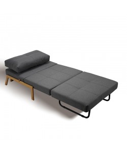 SARA Q GREY ΥΦΑΣΜΑ ΠΟΛΥΘΡΟΝΑ/ΚΡΕΒΑΤΙ 95Χ96Χ79εκ.