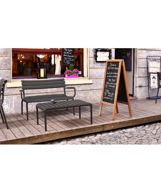 PARIS BLACK ΤΡΑΠΕΖΙ 90X50X40εκ. ΠΟΛ/ΝΙΟΥ