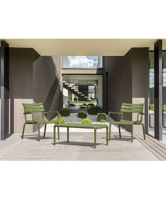 PARIS OLIVE GREEN ΤΡΑΠΕΖΙ 90X50X40εκ. ΠΟΛ/ΝΙΟΥ