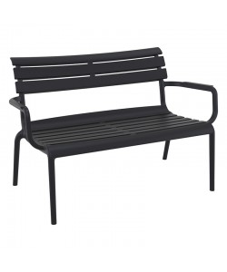 PARIS ΚΑΝΑΠΕΣ BLACK 116X70X75εκ. ΠΟΛ/ΝΙΟΥ