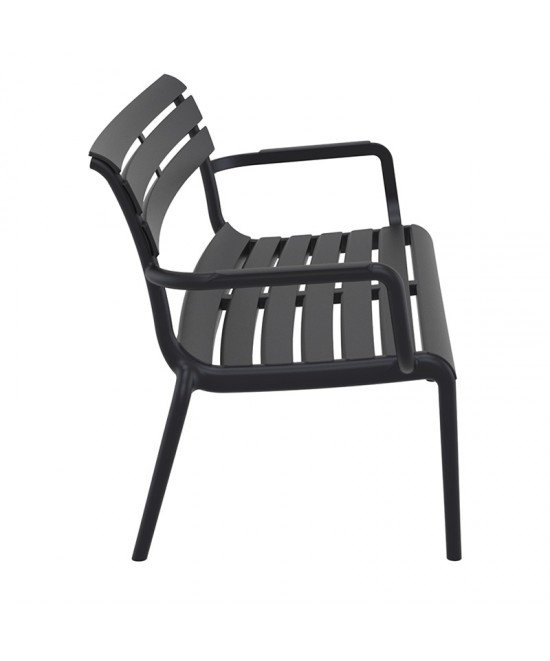 PARIS ΚΑΝΑΠΕΣ BLACK 116X70X75εκ. ΠΟΛ/ΝΙΟΥ PARIS ΚΑΝΑΠΕΣ BLACK 116X70X75εκ. ΠΟΛ/ΝΙΟΥ