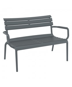 PARIS ΚΑΝΑΠΕΣ DARK GREY 116X70X75εκ. ΠΟΛ/ΝΙΟΥ