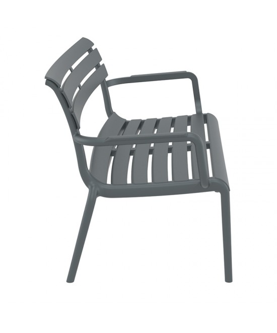 PARIS ΚΑΝΑΠΕΣ DARK GREY 116X70X75εκ. ΠΟΛ/ΝΙΟΥ PARIS ΚΑΝΑΠΕΣ DARK GREY 116X70X75εκ. ΠΟΛ/ΝΙΟΥ