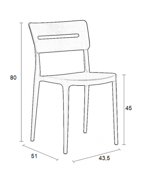 EMILY CAPPUCCINO ΚΑΡΕΚΛΑ ΠΟΛ/ΝΙΟΥ 43.5X51X80εκ.
