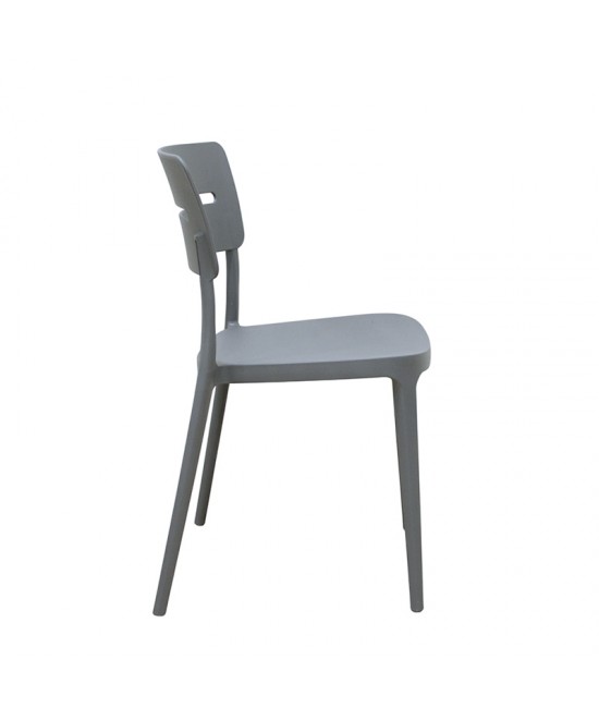 EMILY DARK GREY ΚΑΡΕΚΛΑ ΠΟΛ/ΝΙΟΥ 43.5X51X80εκ.