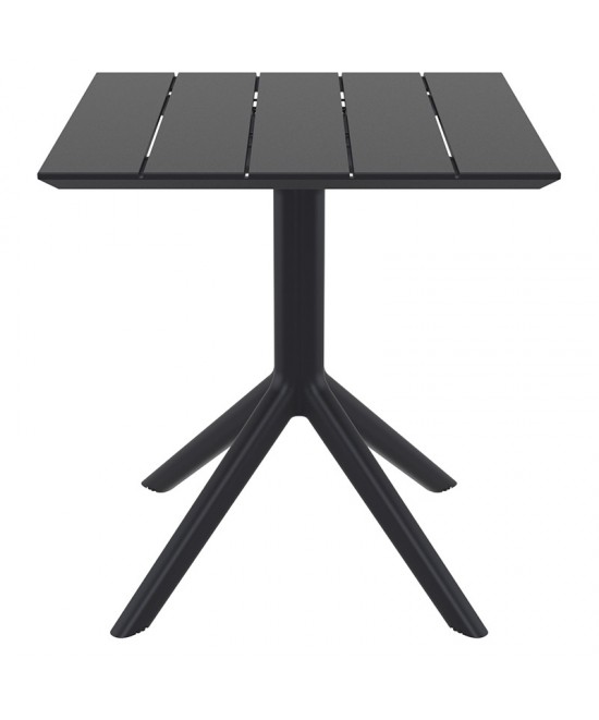 PARIS BLACK 70X70X74εκ. ΤΡΑΠΕΖΙ ΠΟΛ/ΝΙΟΥ