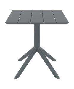 PARIS DARK GREY 70X70X74εκ. ΤΡΑΠΕΖΙ ΠΟΛ/ΝΙΟΥ