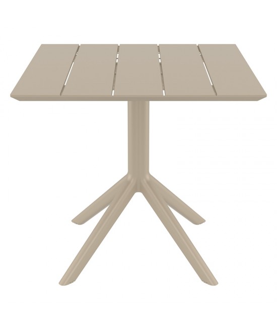 PARIS TAUPE 80X80X74εκ. ΤΡΑΠΕΖΙ ΠΟΛ/ΝΙΟΥ