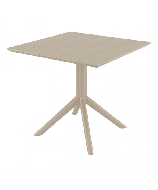 PARIS TAUPE 80X80X74εκ. ΤΡΑΠΕΖΙ ΠΟΛ/ΝΙΟΥ