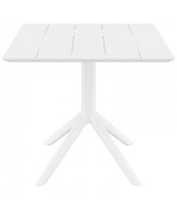 PARIS WHITE 80X80X74εκ. ΤΡΑΠΕΖΙ ΠΟΛ/ΝΙΟΥ