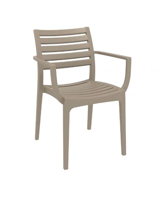 Σετ Τραπεζαρίας 7τμχ Vegas Artemis Taupe 100X180/220Χ75εκ.