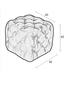 ASTRA ΣΚΑΜΠΟ GREY VELVET ΥΦΑΣΜΑ 45X45Χ45εκ. ASTRA ΣΚΑΜΠΟ GREY VELVET ΥΦΑΣΜΑ 45X45Χ45εκ.