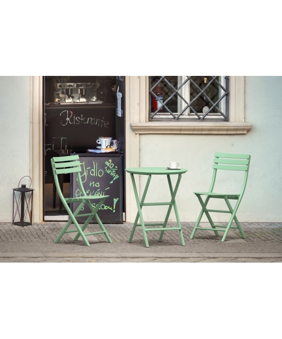 HELEN OPALINE GREEN Φ60X74εκ. ΤΡΑΠΕΖΙ ΠΤΥΣ/ΝΟ ΠΟΛ/ΝΙΟΥ