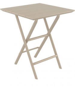 HELEN TAUPE 60Χ60X74εκ. ΤΡΑΠΕΖΙ ΠΤΥΣ/ΝΟ ΠΟΛ/ΝΙΟΥ