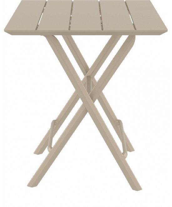 HELEN TAUPE 60Χ60X74εκ. ΤΡΑΠΕΖΙ ΠΤΥΣ/ΝΟ ΠΟΛ/ΝΙΟΥ