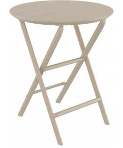 HELEN TAUPE Φ60X74εκ. ΤΡΑΠΕΖΙ ΠΤΥΣ/ΝΟ ΠΟΛ/ΝΙΟΥ