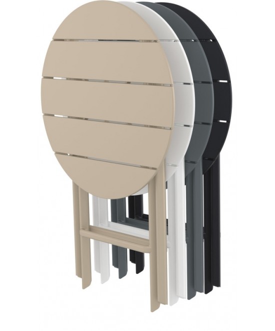 HELEN TAUPE Φ60X74εκ. ΤΡΑΠΕΖΙ ΠΤΥΣ/ΝΟ ΠΟΛ/ΝΙΟΥ