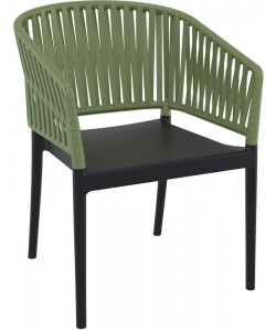 PORTOFINO BLACK/OLIVE GREEN ΠΟΛΥΘΡΟΝΑ ΠΟΛ/ΝΙΟΥ 58X58X80εκ.