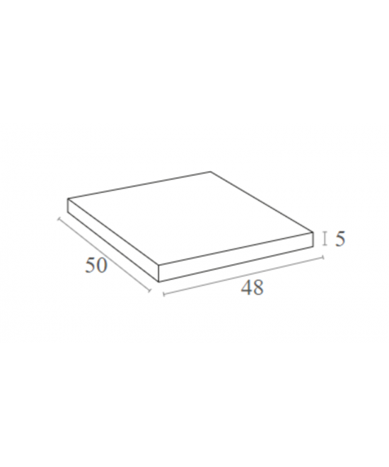 PORTOFINO ΜΑΞΙΛΑΡΙ ΚΑΘΙΣΜΑΤΟΣ LIGHT BROWN 48X50X5εκ.