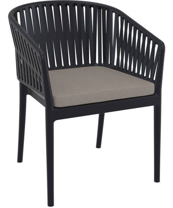 PORTOFINO ΜΑΞΙΛΑΡΙ ΚΑΘΙΣΜΑΤΟΣ LIGHT BROWN 48X50X5εκ.