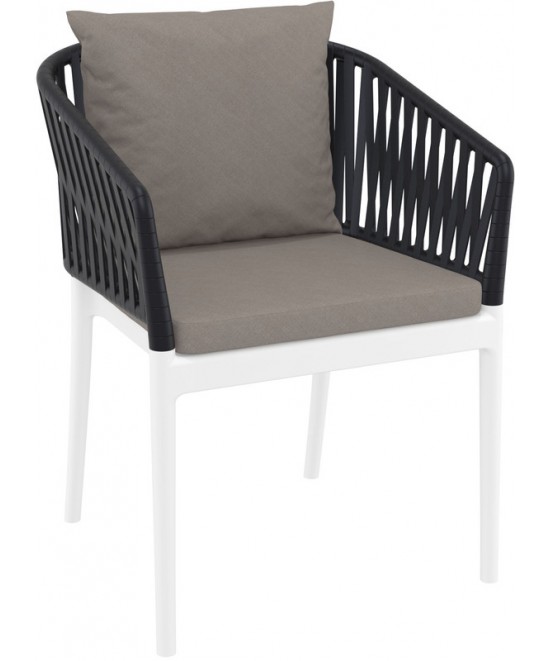 PORTOFINO ΜΑΞΙΛΑΡΙ ΠΛΑΤΗΣ LIGHT BROWN 48X55X5εκ.