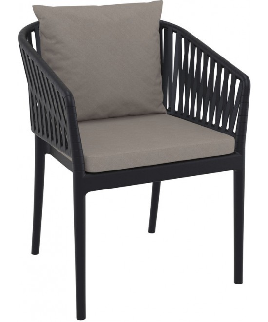 PORTOFINO ΜΑΞΙΛΑΡΙ ΠΛΑΤΗΣ LIGHT BROWN 48X55X5εκ.