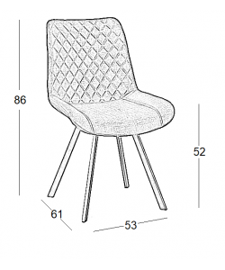 ALESIA S GREY ΥΦΑΣΜΑ ΚΑΡΕΚΛΑ ΜΕΤΑΛΛΙΚΗ 53X61X52-86εκ. ALESIA S GREY ΥΦΑΣΜΑ ΚΑΡΕΚΛΑ ΜΕΤΑΛΛΙΚΗ 53X61X52-86εκ.