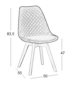 BIANCA S BEIGE ΥΦΑΣΜΑ(Σ4)ΚΑΡΕΚΛΑ 50Χ55Χ47-83.5εκ.