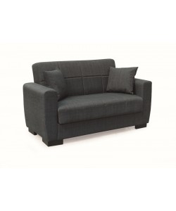 ANIMA DARK GREY ΥΦΑΣΜΑ 2ΘΕΣΙΟΣ ΚΑΝΑΠΕΣ/ΚΡΕΒΑΤΙ ΜΕ ΑΠΟΘ.ΧΩΡΟ 150Χ80Χ75εκ.