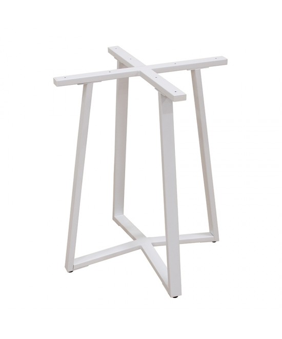 BISTRO 60X60X72εκ. WHITE ΒΑΣΗ ΜΕΤΑΛΛΙΚΗ ΜΕ ΡΕΓ/ΡΟΥΣ