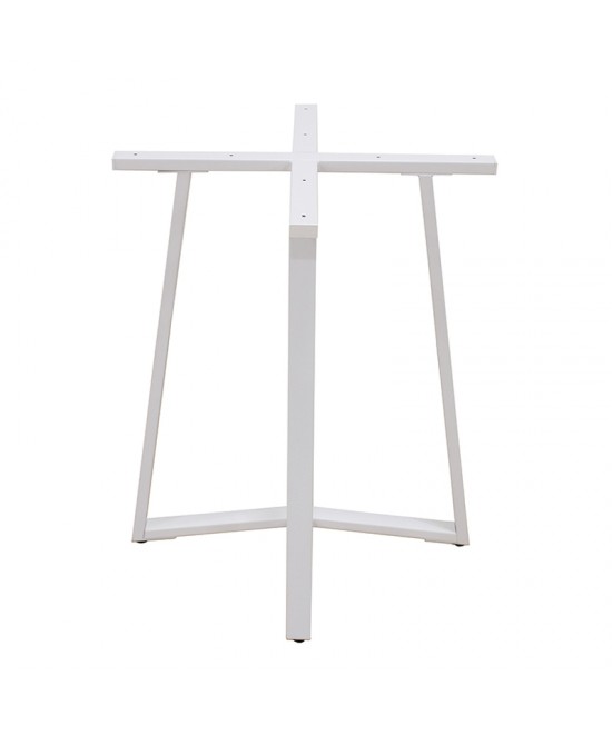 BISTRO 60X60X72εκ. WHITE ΒΑΣΗ ΜΕΤΑΛΛΙΚΗ ΜΕ ΡΕΓ/ΡΟΥΣ