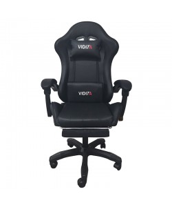 A6060 ΜΑΥΡΟ ΠΟΛΥΘΡΟΝΑ GAMING/ΜΕ ΥΠΟΠΟΔΙΟ 64X62X113-121εκ.