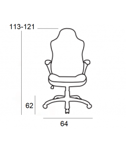 A6060 ΜΑΥΡΟ/ΚΟΚΚΙΝΟ ΠΟΛΥΘΡΟΝΑ GAMING/ΜΕ ΥΠΟΠΟΔΙΟ 64X62X113-121εκ.