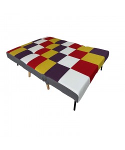 SARA PATCHWORK ΥΦΑΣΜΑ ΚΑΝΑΠΕΣ/ΚΡΕΒΑΤΙ 134Χ80Χ84εκ.