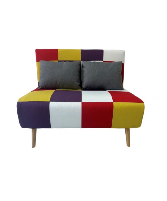SARA PATCHWORK ΥΦΑΣΜΑ ΚΑΝΑΠΕΣ/ΚΡΕΒΑΤΙ 134Χ80εκ.