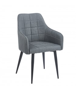 CAMERON GREY ΥΦΑΣΜΑ ΠΟΛΥΘΡΟΝΑ ΜΕΤΑΛΛΙΚΗ 58X56X87εκ.