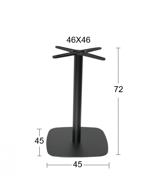 FLAT-S ΜΑΥΡΗ 45Χ45Χ72εκ.(Σ)ΒΑΣΗ ΜΕΤΑΛΛΙΚΗ FLAT-S ΜΑΥΡΗ 45Χ45Χ72εκ.(Σ)ΒΑΣΗ ΜΕΤΑΛΛΙΚΗ