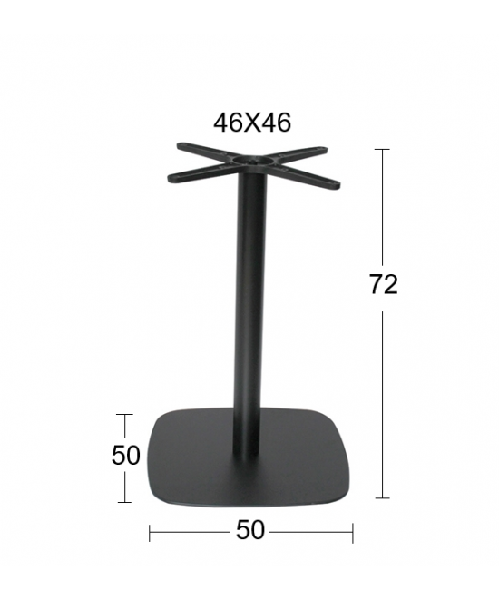 FLAT-S 50Χ50Χ72εκ.(Σ)ΒΑΣΗ ΜΕΤΑΛΛΙΚΗ ΜΑΥΡΗ FLAT-S 50Χ50Χ72εκ.(Σ)ΒΑΣΗ ΜΕΤΑΛΛΙΚΗ ΜΑΥΡΗ