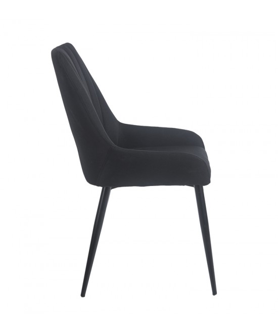 JULIA BLACK ΥΦΑΣΜΑ ΚΑΡΕΚΛΑ ΜΕΤΑΛΛΙΚΗ 49(56)Χ59Χ90εκ.