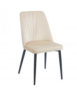 OLIVIA BEIGE VELVET ΥΦΑΣΜΑ ΚΑΡΕΚΛΑ ΜΕΤΑΛΛΙΚΗ