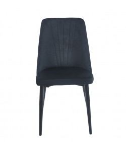 OLIVIA BLACK VELVET ΥΦΑΣΜΑ ΚΑΡΕΚΛΑ ΜΕΤΑΛΛΙΚΗ 46(59)X58X85εκ.