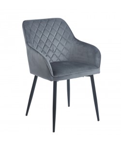 SIENA GREY VELVET ΥΦΑΣΜΑ ΠΟΛΥΘΡΟΝΑ ΜΕΤΑΛΛΙΚΗ