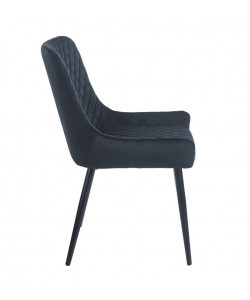 VANESA BLACK VELVET ΥΦΑΣΜΑ ΚΑΡΕΚΛΑ ΜΕΤΑΛΛΙΚΗ 46X62X86εκ.