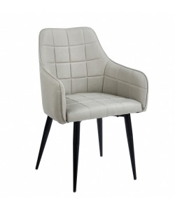 CAMERON L. BEIGE ΥΦΑΣΜΑ ΠΟΛΥΘΡΟΝΑ ΜΕΤΑΛΛΙΚΗ 58X56X87εκ.