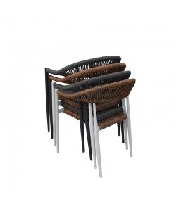 VALERIA GREY/GREY ΠΟΛ/ΝΑ ΑΛΟΥΜΙΝΙΟΥ 57Χ57Χ78εκ.