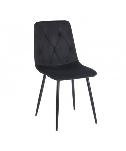 EVA BLACK VELVET ΥΦΑΣΜΑ ΚΑΡΕΚΛΑ ΜΕΤΑΛΛΙΚΗ 43X55X49-90εκ.