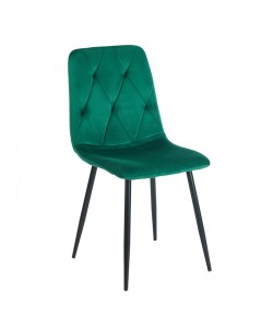 EVA GREEN VELVET ΥΦΑΣΜΑ ΚΑΡΕΚΛΑ ΜΕΤΑΛΛΙΚΗ 43X55X49-90εκ.